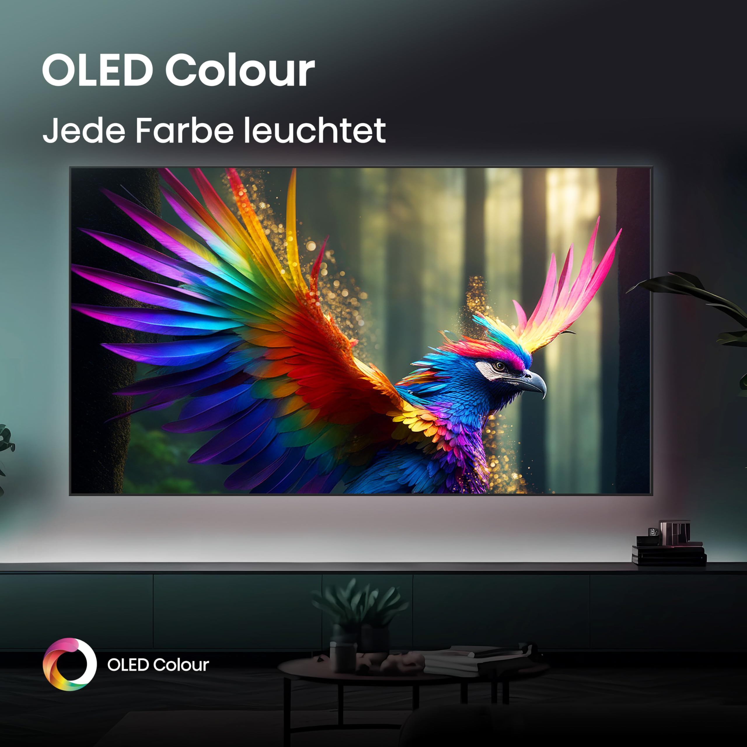 Hisense 65A85Q 164cm (65 Zoll) Fernseher, 4K UHD OLED Smart TV,120Hz, HDMI 2.1, Game Mode Pro, AMD FreeSync Premium, Dolby Vision IQ & Atmos, Bluetooth, Alexa Built-in, Schwarz, [2025] 4