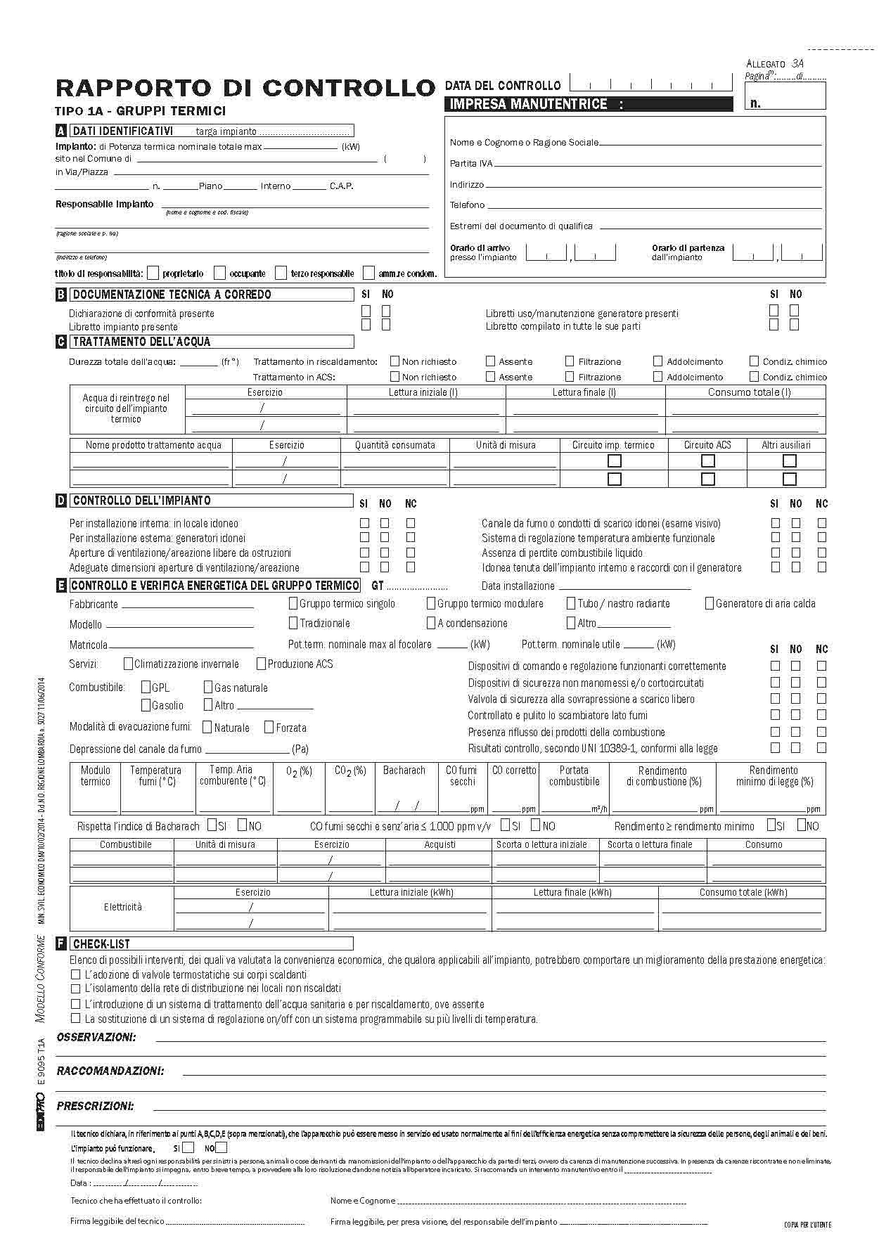 EDIPRO - E9095T1A - Energy Efficiency Control Ratio Reg. Lombardy Type T1A snap 3 Copies f.to 29,7x21