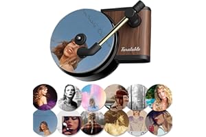 VENBOW 12 Pack Taylor Record Player Car Air Freshener, Air Freshener for Vent Clips, CD Player Album Replacement for Music Gifts