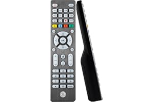 GE Backlit Universal Remote Control for Samsung, Vizio, LG, Sony, Sharp, Roku, Apple TV, TCL, Panasonic, Smart TV, Streaming Players, Blu-Ray, DVD, Simple Setup, 4-Device, Graphite, 48848