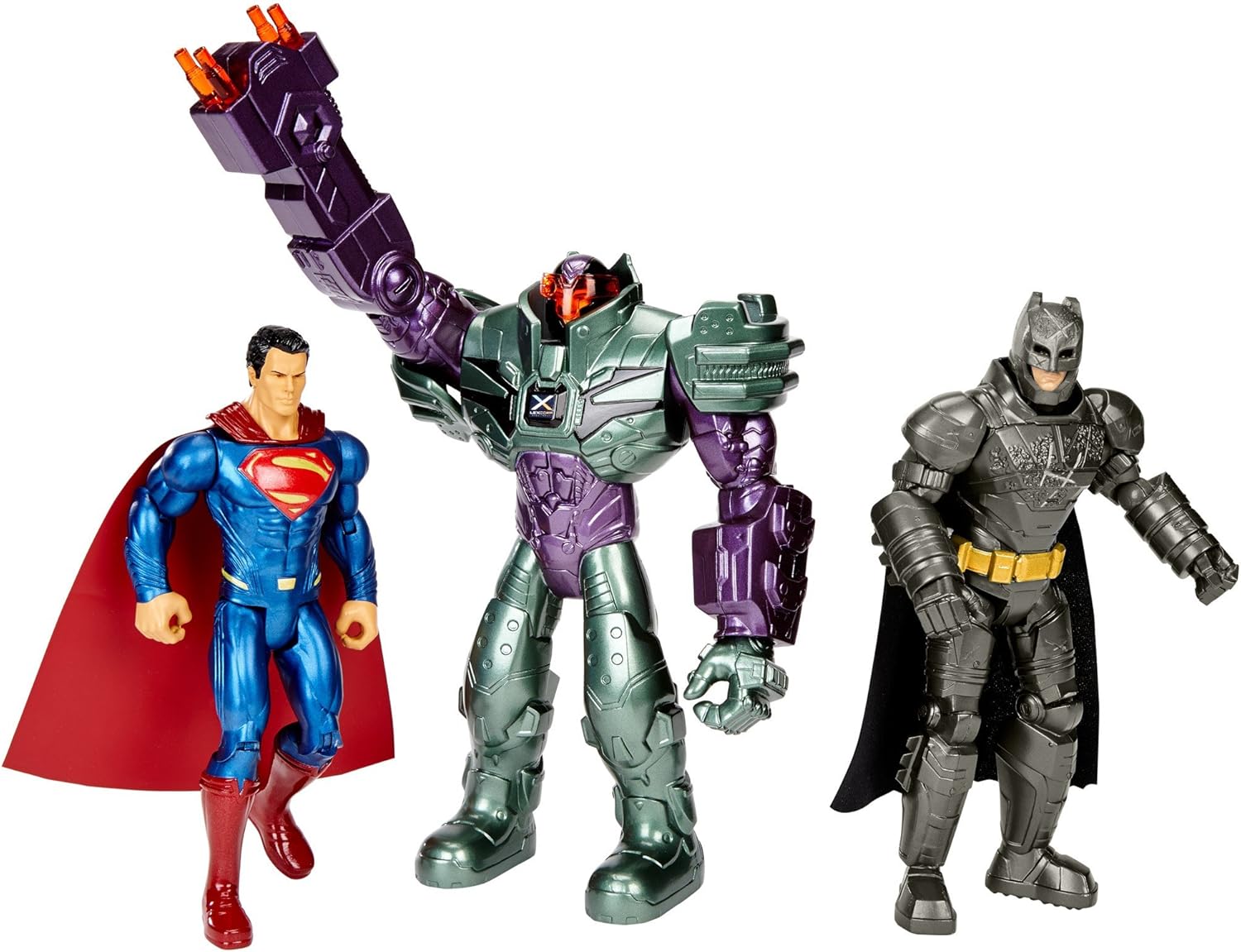 Batman V Superman Dawn of Justice Batman Superman & Lex Luthor Set 3 Personaggi Amazon.it