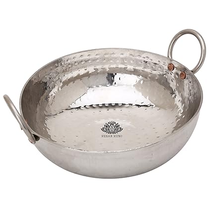 KESAR KUNJ Stainless Steel Kadhai Cookware