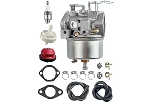YAMAKATO Ruixing_OEM 640052 Adjustable Carburetor for Tecumseh Snow Blower HM70 HM80 HMSK80 HMSK90 LH318SA LH358SA for Chipper Shredder 632334A 640349 640054 640058 640058A 8HP 9HP 10HP