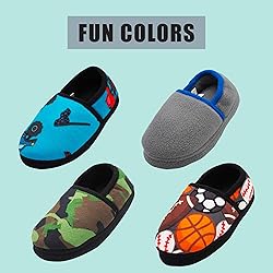 NORTY Size 6 Fleece Slippers for Boys - Slip-On