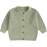 MAYUMMPY Toddler Baby Girl Boy Cardigan Long Sleeve Button Knit Sweater Fall Winter Knitwear Jacket Warm Solid Outfit Clothes