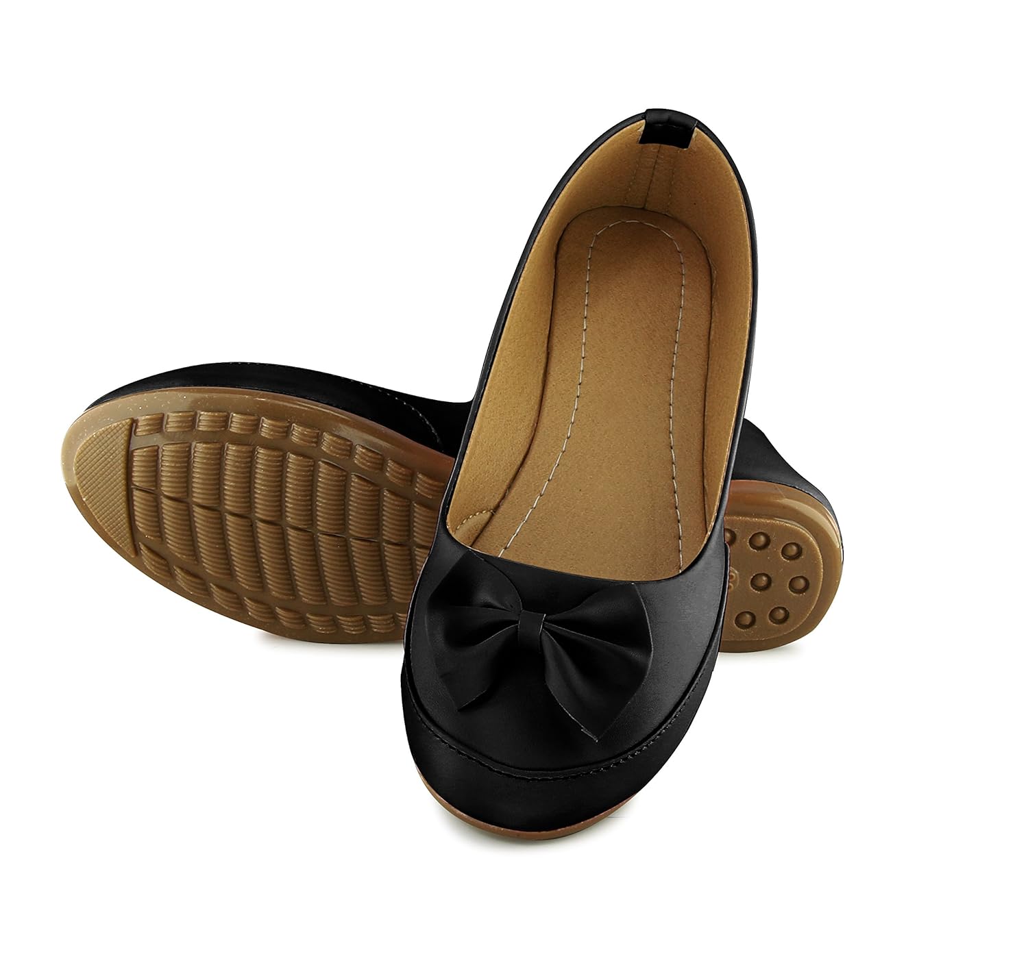 a&s women's multicolour synthetic ballerinas