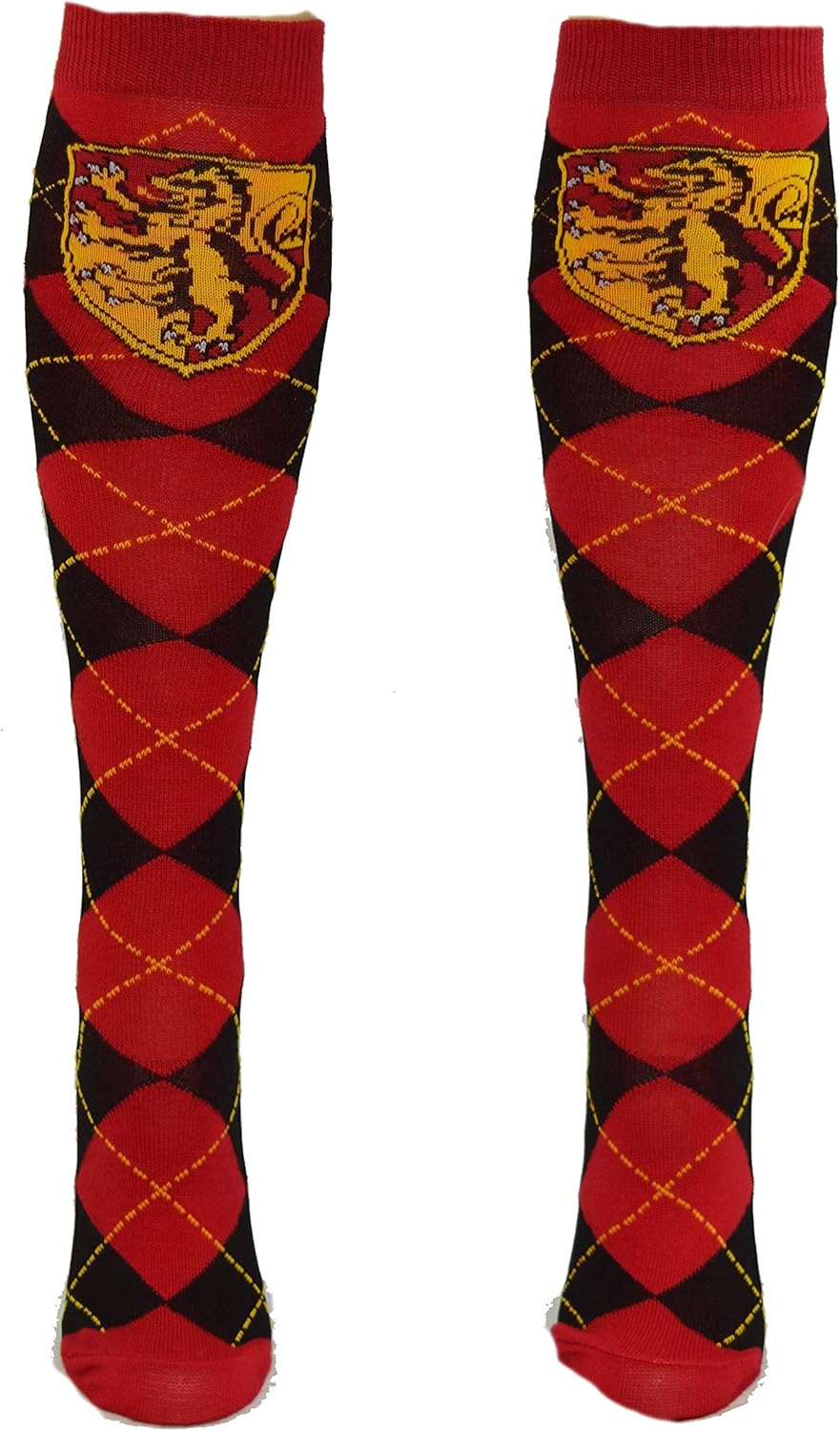 Harry Potter Gryffindor School Uniform Knee High Socks, Red, 9-11: Clothing