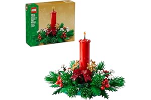 LEGO Décoration de table de Noël, centre de table, kit de construction de vacances, cadeau festif pour enfants 40743