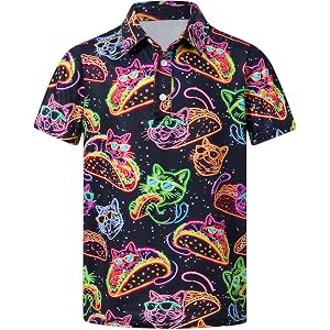 Cozople Boys Polo Shirt, Lightweight Short Sleeve Collared Top for 5-14Y | Breathable Polo Shirt for Kids, Soft Comfort Fabri