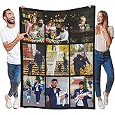 Custom Blanket with Picture Personalized Blanket for Couples Women Men Customized Blanket
