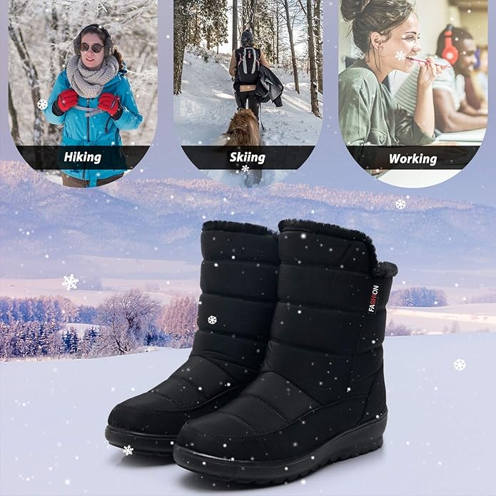Waterproof Anti Slip Mid Calf Weather Outdoor