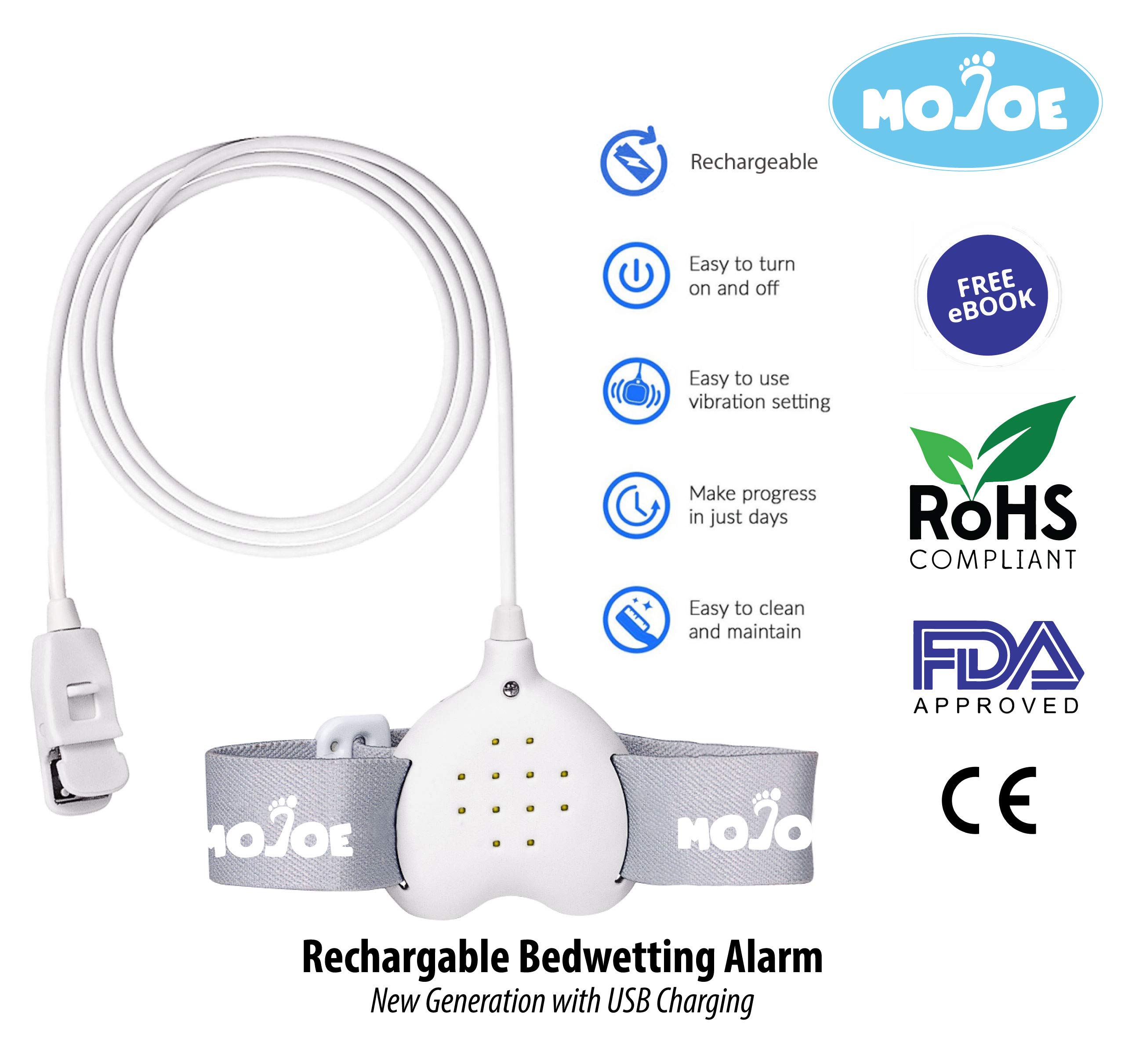 Bed wetting Alarm for Kids (Girls & Boys) and Adults Kit 3 in1