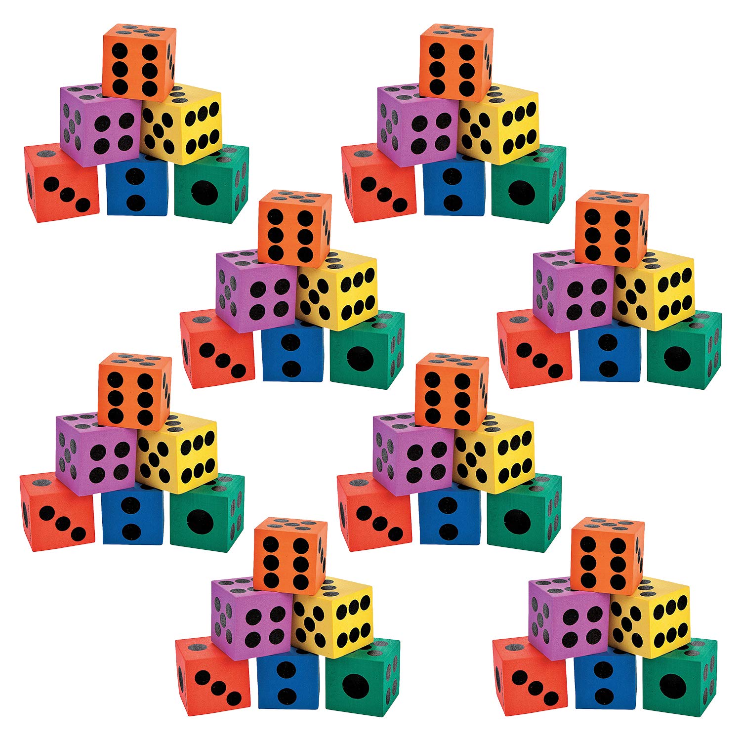 Foam Dice Classroom Pack (48 Count) Make Your Own Game Or Learning