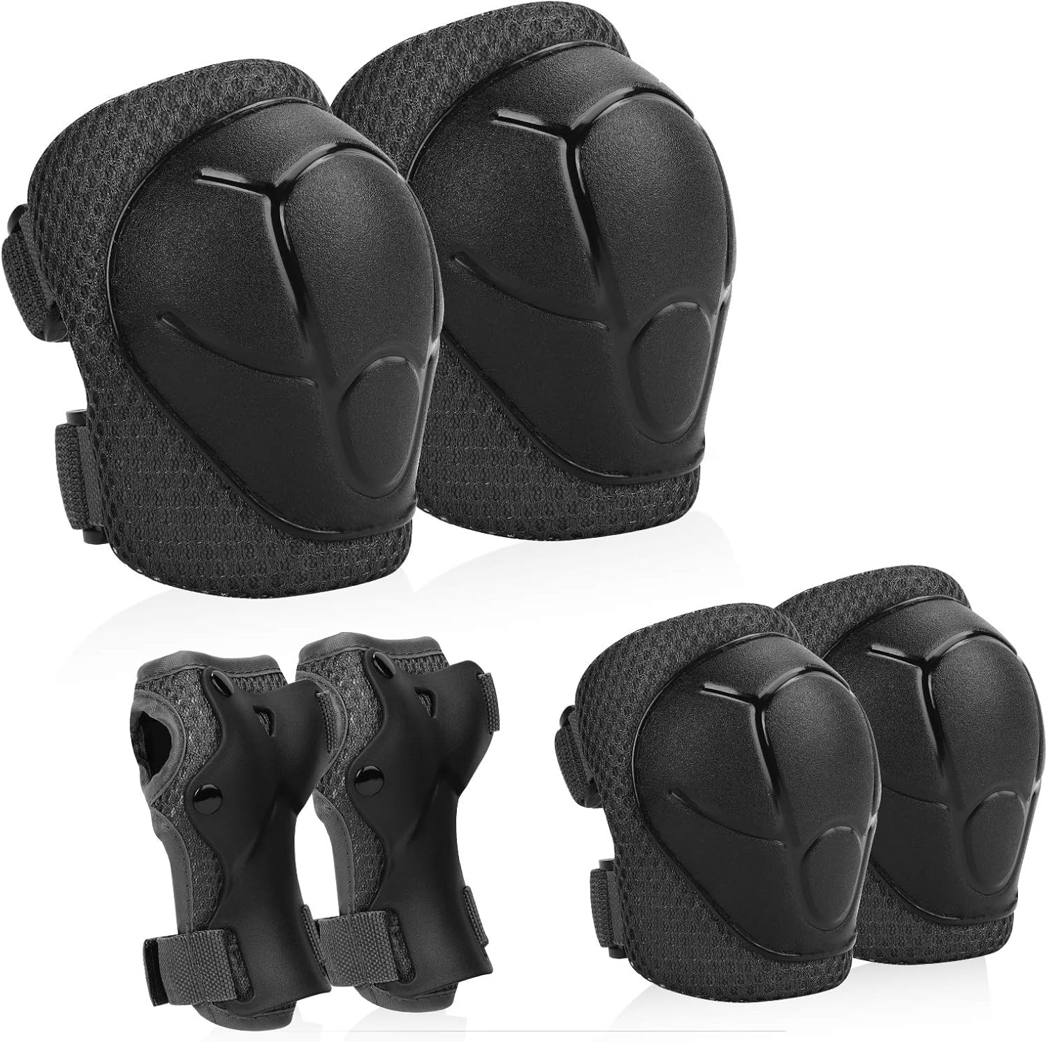 WOSAWE Youth Kids Protective Gear Set Knee Elbow Pads Wrist Guards for