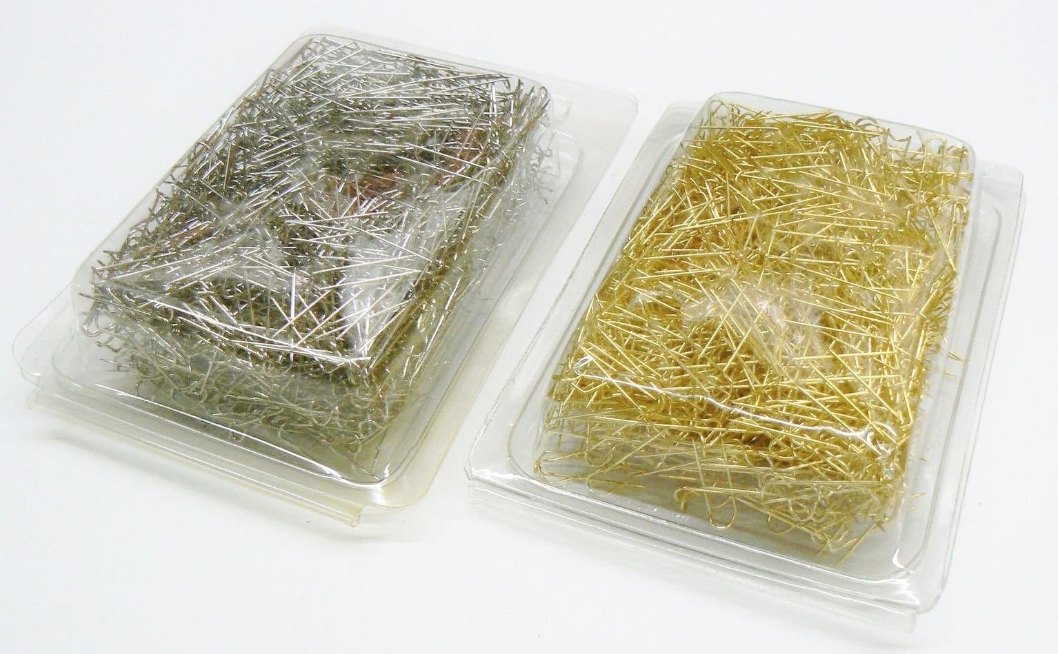2000 U-PINS JEWELRY DISPLAY PIN FOR PADS 1" GOLD & SILVER TONE JEWELRY 1000 EACH (15E) NOVELTOOLS
