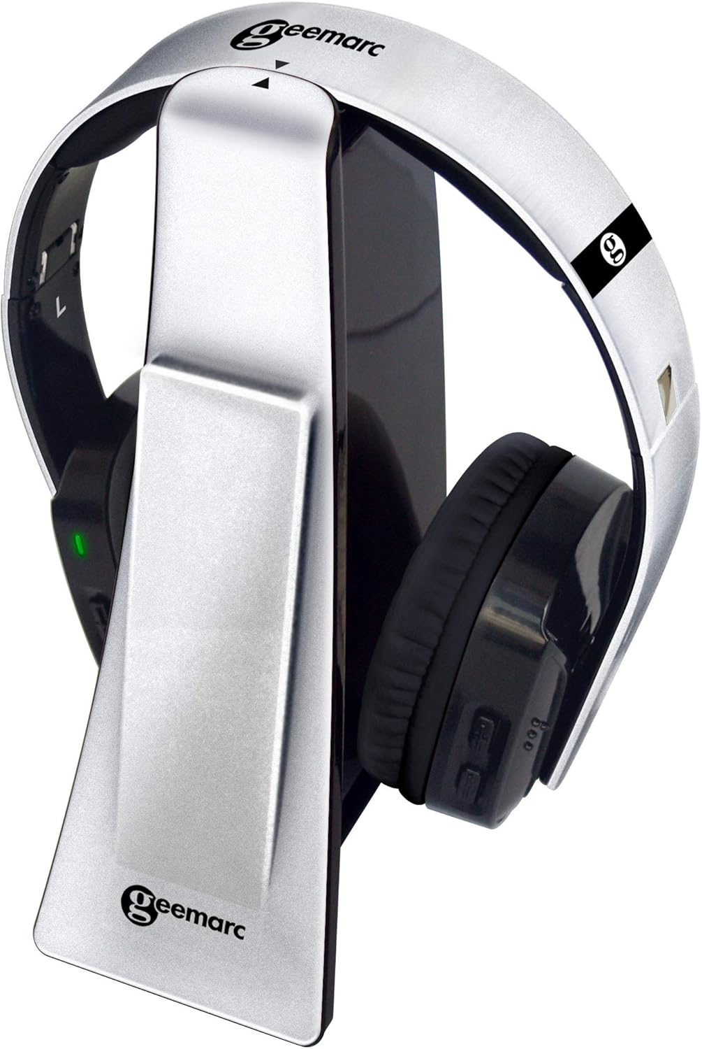 Geemarc CL7400 Opti, Amplified Wireless TV Headphones with Optical Connector, Over Ear Headphones for TV Smartphones and PC