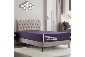 EMPYREAN BEDDING Empyrean King Fitted Sheet - Deep Pocket, Fits 14-16 Inch Mattress, Ultra Soft Microfiber, Fade & Wrinkle Resistant, Shrinkproof, Durable Hotel-Quality Sheet, Purple
