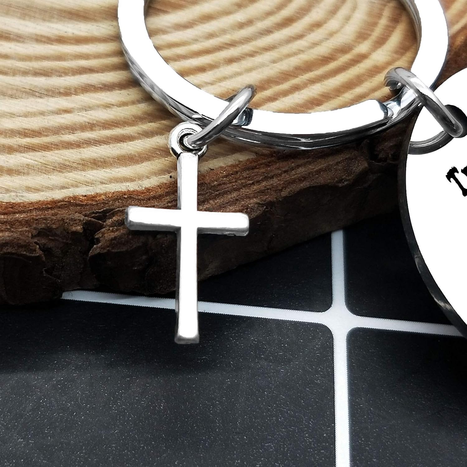 Christian Keyring Bible Verse Keychain Religious Keyring Trust in The Lord with All Your Heart...and He Shall Direct Your Paths Faith Keychain Christian Gift Thanksgiving Christmas Easter Prayer Gift - Image 4