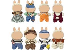 EZCORA Clothes for Doll, 8 Pack Doll Outfits for 17cm Doll, Perfect for Play and Display, Accessories for Doll's Collectors, (No Dolls) (Set 9)