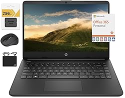 HP New 14" HD Ultra Light Thin Laptop, Quad-Core