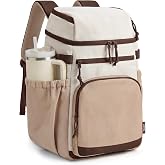 TOURIT 30 Cans Insulated Double Deck Lunch Cooler Backpack | Leakproof Lunch Cooler Bag, Lightweight Waterproof Backpack Cooler for Men Women, Beach Camping Picnic Hiking Travel
