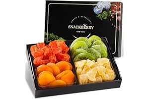 Variety Dried Fuit Gift Basket, Gift Box for Birthday. Anniversary, Get Well Gift, Gift for Him, Her and Family, Snackberry (1 Pack)