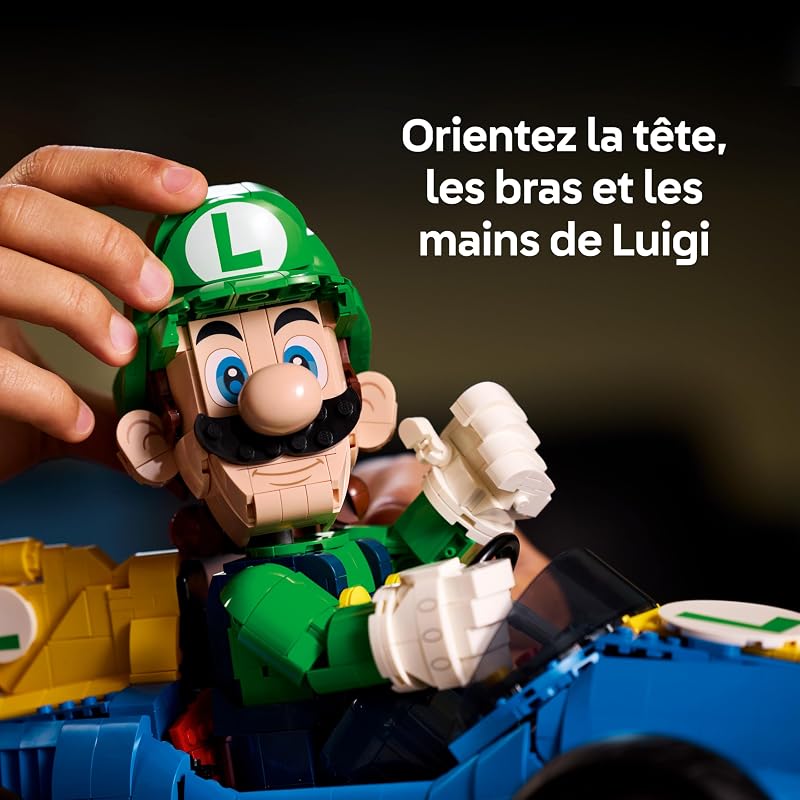 Mario Kart : Luigi et Proto 8 - Maquette de Voiture pour Adulte - Figurine de Personnage Nintendo à Exposer - Décoration & Set Gaming Collector - Idée Cadeau pour Fan du Jeu Vidéo 72050 — photo 4 sur 8