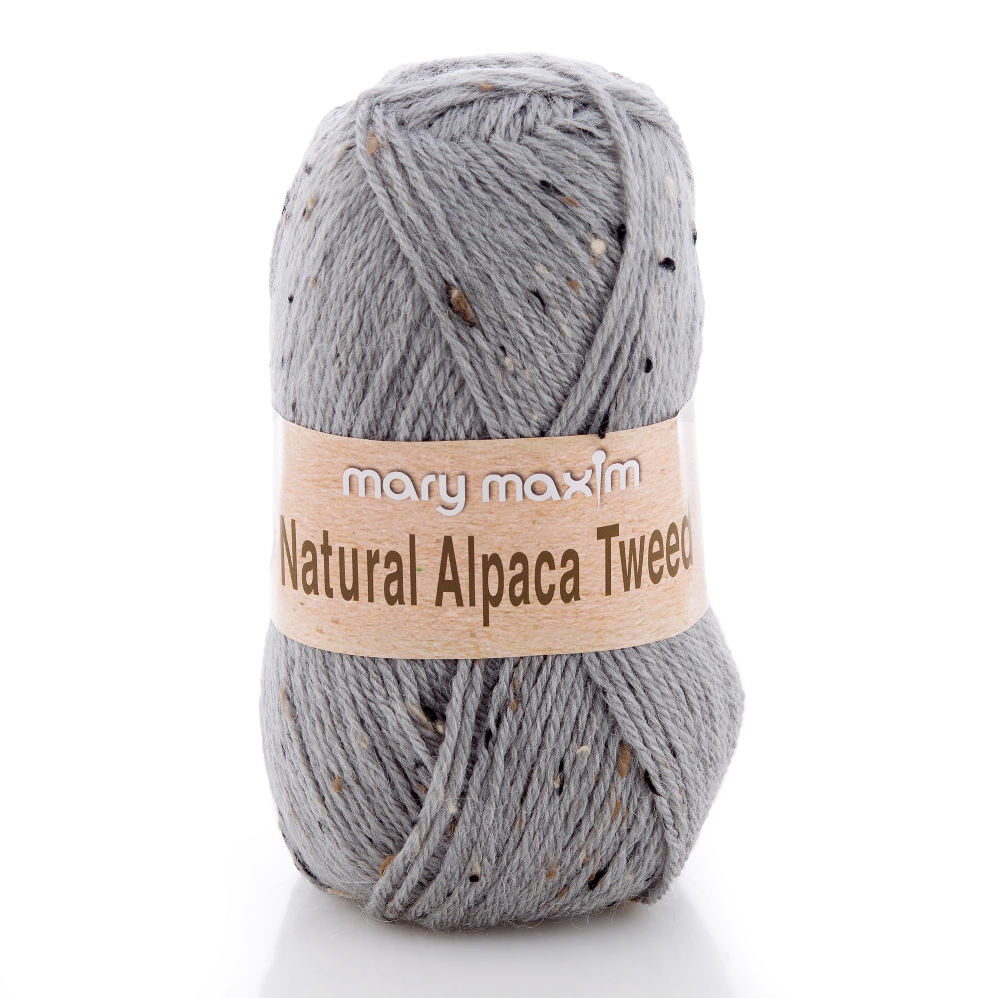 Natural Alpaca Tweed Yarn Grey