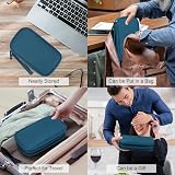 FYY Travel Cable Organiser Bag Double-Layer Electronics Case Green view 7