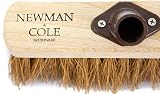 Newman and Cole 10 inch Wooden Broom Head with Soft Coco Bristles view 3