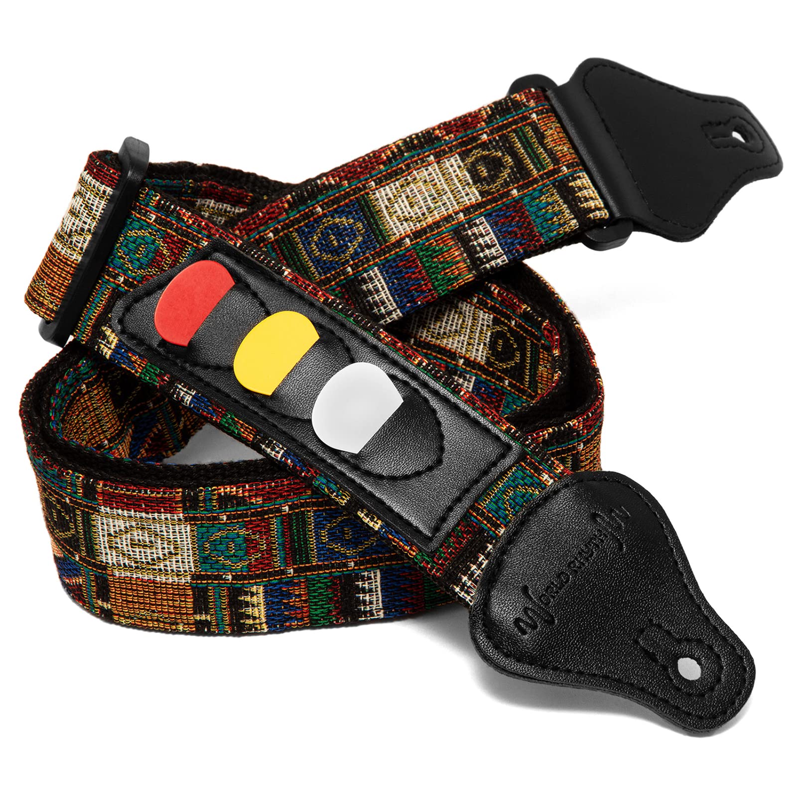 World Rhythm Guitar Strap - Aztec Style