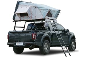 TOPBEE Rooftop Tent, Rooftop Tent Hard Shell, Pop Up Hard Shell Rooftop Tent for Truck Jeep Car SUV Van Wrangler Tacoma, Waterproof Rooftop Tent for Camping