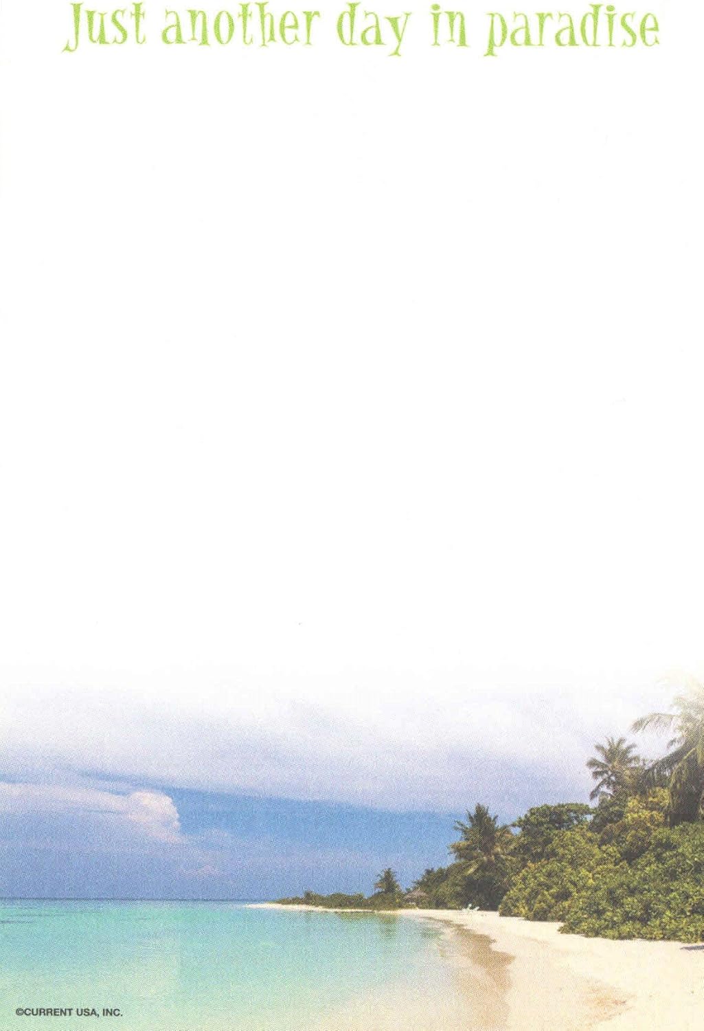 just another day in paradise on Amazon Com Escape From Reality Tropical Themed Notepads It S 5 O Clock Somewhere Just Another Day In Paradise Be Happy I M On Island Time 4 Pads 4 X 6 Each 40 Sheets Each Office Products