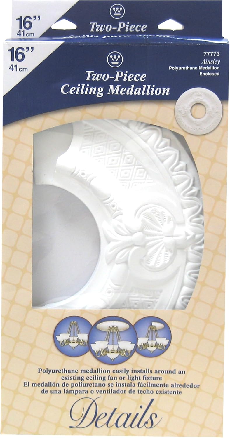 Westinghouse Lighting 77773 Ansley Medallion Two Piece Design 16