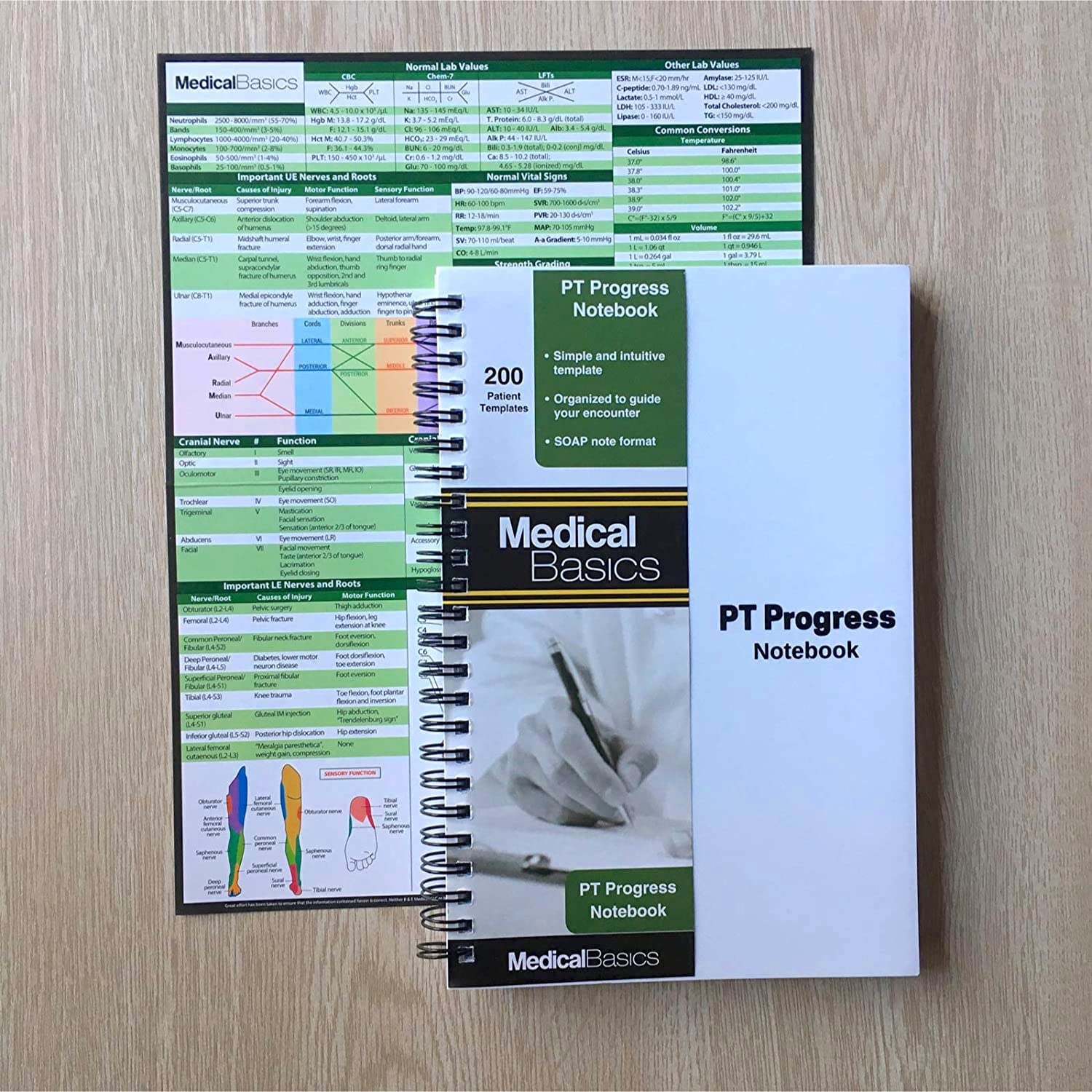 Medical Basics PT Progress Notebook - Physical Therapy Journal in Progress Note SOAP format