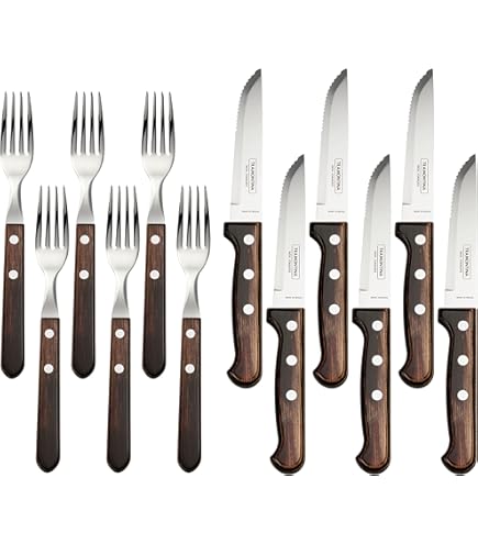 Tramontina Churrasco カトラリーセット 12ピース Tramontina Churrasco 12-Piece Jumbo Flatware Set with