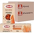 Barilla Red Lentil Spaghetti & Penne Pasta Variety Pack, 8.8 oz (Pack of 6) - Vegan, Gluten Free, Non GMO & Kosher - High Pro