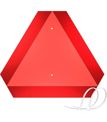 CSPARKV 2 Pcs Triangle Reflectors, Red Warning Triangle, Safety Warning Reflector For Trailers Trucks Cars Road Construction Warning Vehicles 87138274