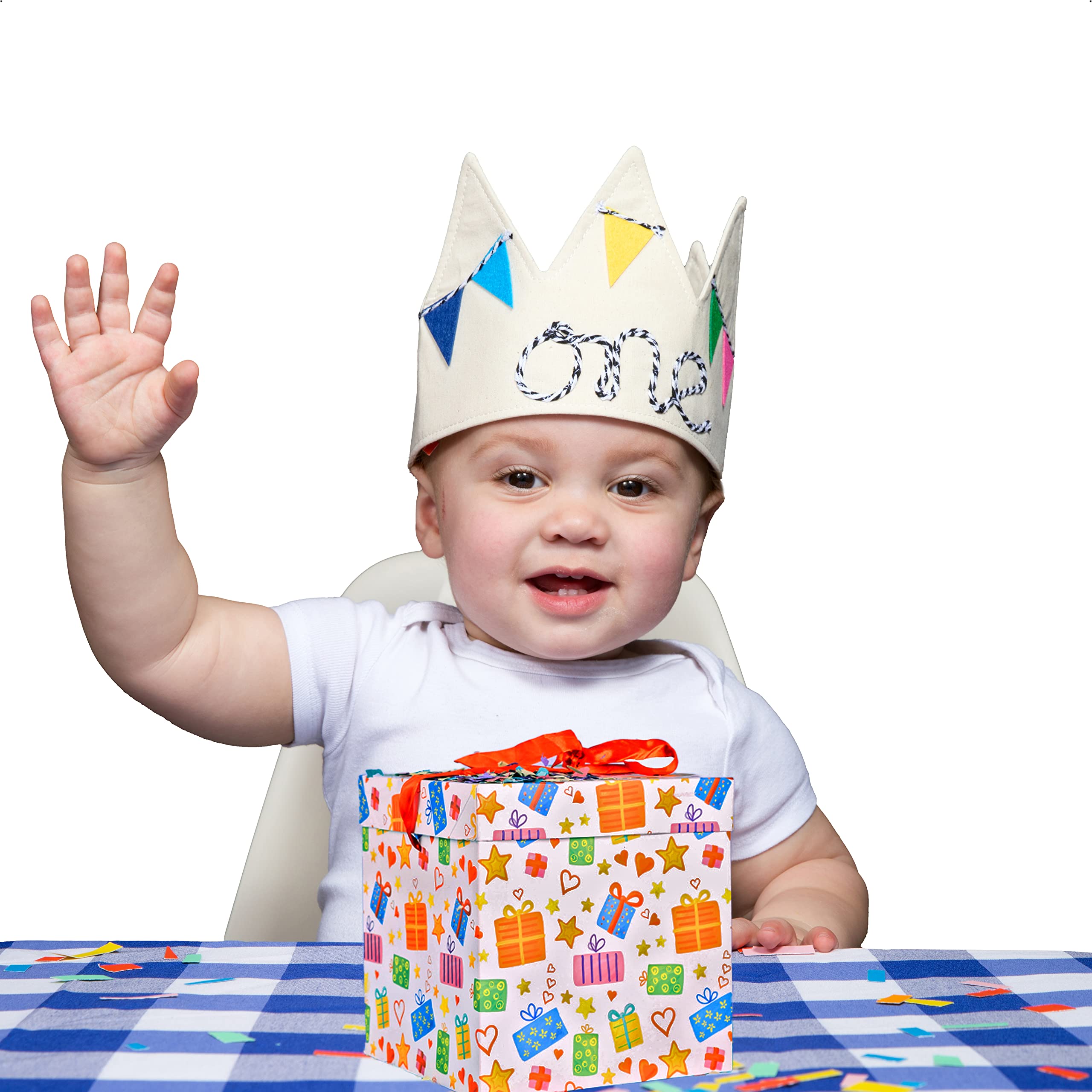 A Thousand Freckles First Birthday Hat for Kids – Premium Handmade One Crown Hat – 100% Cotton, Adjustable for 17–23