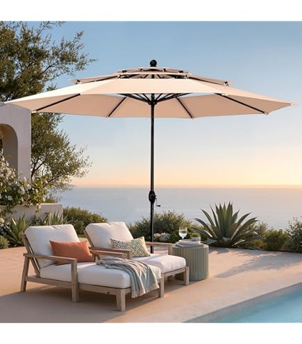 10x10 square patio umbrella 60 off Aoodor Cantilever Umbrella Replacement Canopy