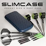 Harrows Darts Case Slim Case 6 Darts Blue Lightweight Pocket Sized view 5
