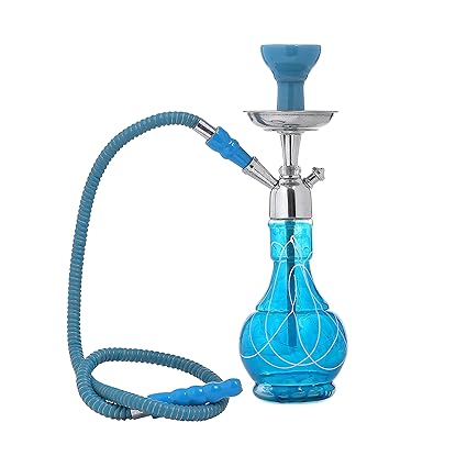 Suttalife Premium Quality Retro Party Canadian Sheesha Hookah Firozi Colour 14 Inches Height
