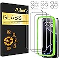Ailun 3 Pack Screen Protector for iPhone 16 Pro [6.3 inch] + 3 Pack Camera Lens Protector with Installation Frame,Case Friend