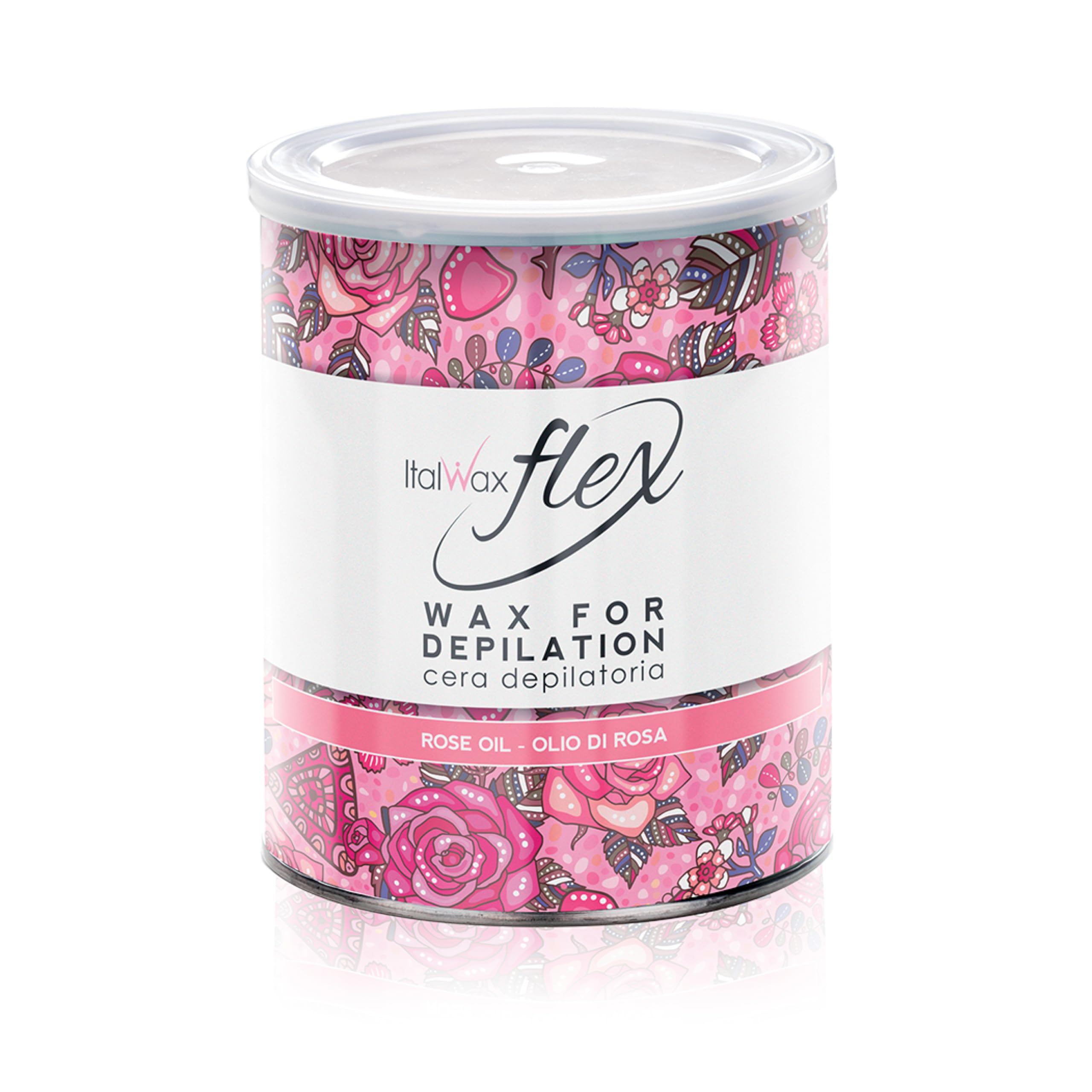 Italwax Flex Rose Oil 800ml - Soft wax for hair removal - Unscented - Liposoluble syntetic formulation - Ideal for waxing all body area​ — image 1