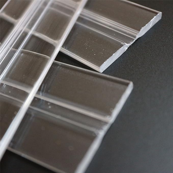 3 x 200mm low profile flex hinges, flexible living hinges, plexiglass