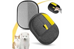 Pure Path Pet Hair Remover Glove[2PCS], Reusable Electrostatic Pet Hair Removal Glove, Cat Magic Brush Gloves for Dogs & Cats