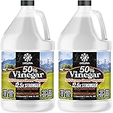 Calyptus 50% Concentrated Vinegar | Max-Performance (12.5X Power), 2 Gallon | Technical Grade | Dilutes Easily to 5% Acidity (1.5 Cups per Gallon) | Home and Outdoor Cleaning Concentrate | USA Made