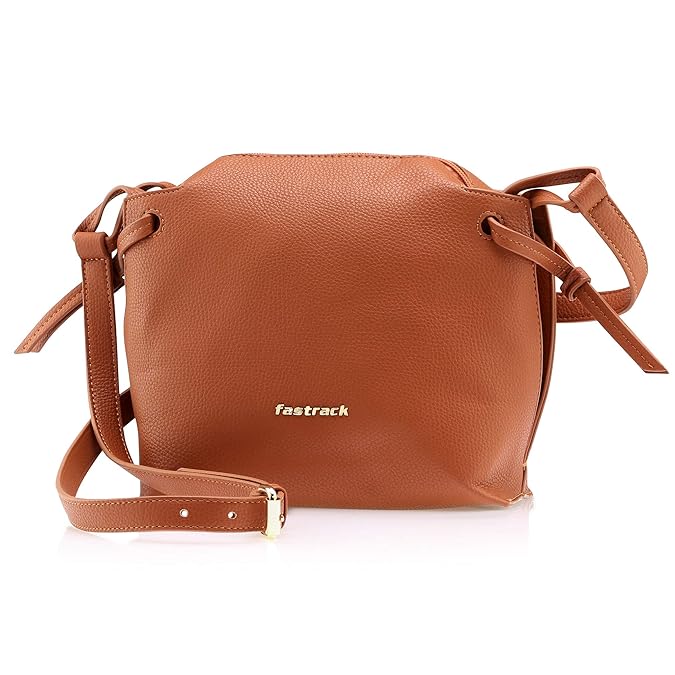 Fastrack Queens Women's Sling Bag (Brown) (Numbers 1) Amazon.in
