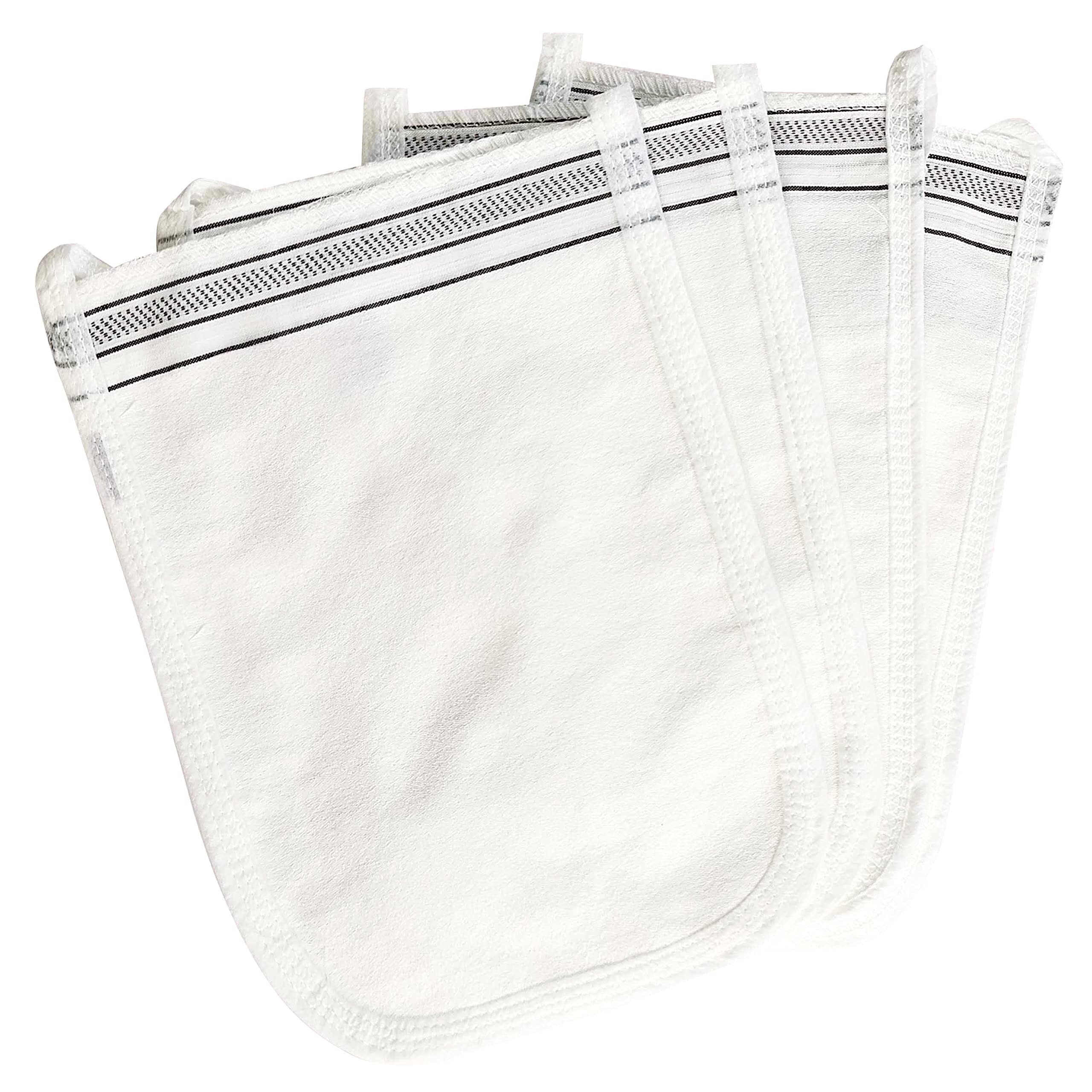Photo 1 of Turkish Exfoliating Gloves – Face & Body Exfoliation Mitts - Bath Hammam Spa Exfoliator Kese Glove - Body Scrub Glove to Remove Dead Skin – Brighten & Soften Skin – 4Pcs (White & Black)