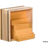 KAPLA 40 Squares Yellow - Wooden Construction Set - 40 Yellow Colored Building Planks - for Ages 3+